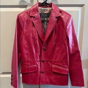 Vintage Women’s Leather Blazer Jacket